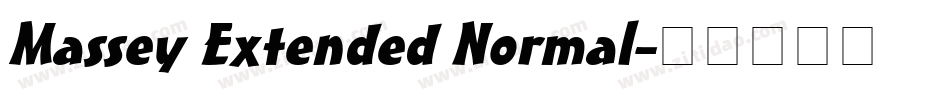 Massey Extended Normal字体转换